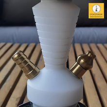 Load image into Gallery viewer, COCOYAYA XL Series Hookah XL4 Golden White ( Black Base ) With Bag