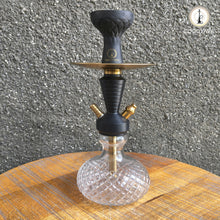 Load image into Gallery viewer, COCOYAYA XL Series Hookah Golden Black (Transparent Base) With Bag