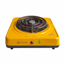 Load image into Gallery viewer, COCOYAYA Big Hot Plate Charcoal Starter (Radiant, Electronic Hookah Coal Burner) - 1000 Watt Yellow