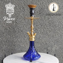 Load image into Gallery viewer, Prince Series Simba Hookah Dark Blue Golden(with bag)