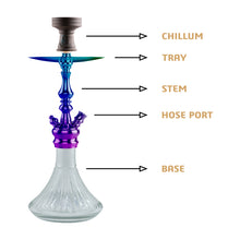 Load image into Gallery viewer, COCOYAYA Prince Series Simba Hookah Transparent Rainbow(with bag)