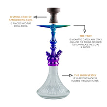 Load image into Gallery viewer, COCOYAYA Prince Series Simba Hookah Transparent Rainbow(with bag)