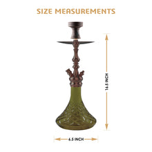 Load image into Gallery viewer, COCOYAYA Prince Series Simba Hookah Green Rose Golden(with bag)