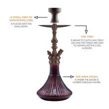 Load image into Gallery viewer, COCOYAYA Prince Series Simba Hookah Purple Rose Golden(with bag)