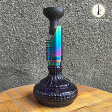 Load image into Gallery viewer, COCOYAYA Mini Ferro Series Hookah Rainbow (Dark Purple Base) with Bag