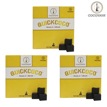 Load image into Gallery viewer, Cocoyaya Pack of 3 Quick Light Coconut Charcoal For Hookah Shisha - 12 Packet (216 Cubes)