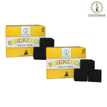 Load image into Gallery viewer, Cocoyaya Pack of 2 Quick Light Coconut Charcoal For Hookah Shisha - (36 Cubes)