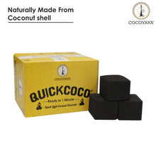 Load image into Gallery viewer, Cocoyaya Pack of 12 Quick Light Coconut Charcoal For Hookah Shisha - (216 Cubes)