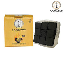 Load image into Gallery viewer, COCOYAYA Coconut Hookah Charcoal for Hookah - 250 Gm (18 Cubs)