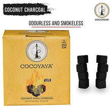Load image into Gallery viewer, COCOYAYA Coconut Hookah Charcoal for Hookah - 250 Gm (18 Cubs)