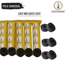 Load image into Gallery viewer, COCOYAYA Polo Quick Light Charcoal for Hookah - 5 Rolls (50 Disks)
