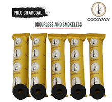 Load image into Gallery viewer, COCOYAYA Polo Quick Light Charcoal for Hookah - 5 Rolls (50 Disks)