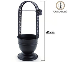 Load image into Gallery viewer, COCOYAYA Crown Large Hookah Charcoal Holder Stand (45cm) Black