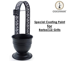 Load image into Gallery viewer, COCOYAYA Crown Large Hookah Charcoal Holder Stand (45cm) Black