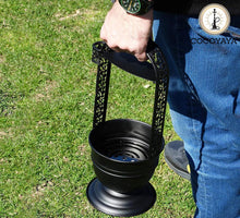 Load image into Gallery viewer, COCOYAYA Crown Large Hookah Charcoal Holder Stand (45cm) Black