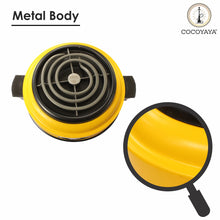Load image into Gallery viewer, COCOYAYA Electric  Big Charcoal  Heater 1000 Watt Heater Stove Coal Burner Hookah Yellow (For Home use)