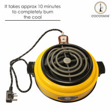 Load image into Gallery viewer, COCOYAYA Electric  Big Charcoal  Heater 1000 Watt Heater Stove Coal Burner Hookah Yellow (For Home use)

