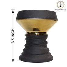 Load image into Gallery viewer, COCOYAYA Dual Color Design Heavy Mitti Chillum Head Bowl For All Hookah
