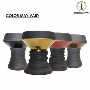 COCOYAYA Dual Color Design Heavy Mitti Chillum Head Bowl For All Hookah