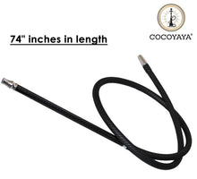 Load image into Gallery viewer, COCOYAYA Carbon Silicon Hookah Pipe Long 74 Inch For All Hookah