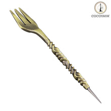 Load image into Gallery viewer, COCOYAY 1496 Hookah Fork With Pecker Aluminum Foil Hole Puncher Two in One ( Colour May Vary )