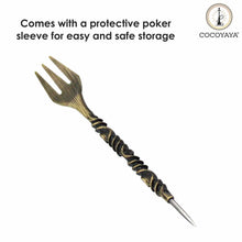 Load image into Gallery viewer, COCOYAY 1496 Hookah Fork With Pecker Aluminum Foil Hole Puncher Two in One ( Colour May Vary )