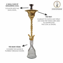 Load image into Gallery viewer, COCOYAYA Gamaliya Series Hani Hookah 34 Inch Golden(with bag)
