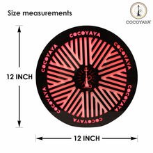 Load image into Gallery viewer, COCOYAYA Hookah Base Design Plate Round Shape 12 Inch LED Rechargeable For All Hookah (Design May Vary)
