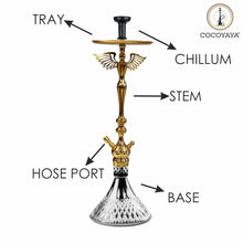 Load image into Gallery viewer, Oscar Grande Hookah Golden(with bag)