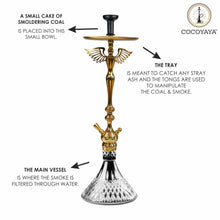 Load image into Gallery viewer, Oscar Grande Hookah Golden(with bag)