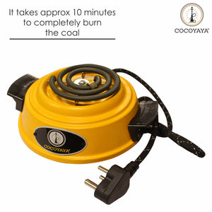 COCOYAYA Electric  Small Charcoal  Heater 500 Watt Heater Stove Coal Burner Hookah Yellow (For Home use)