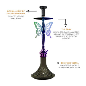 COCOYAY Angel Series Betty Hookah Rainbow (Grey Base)