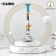 Load image into Gallery viewer, COCOYAYA Cairo Cut Glass Hookah Golden
