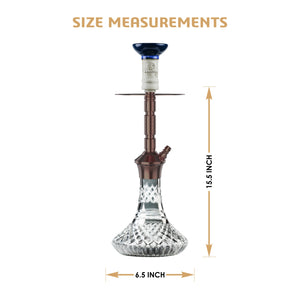 COCOYAYA Conquer Series Gene Hookah Coffee ( Cut Glass Base )