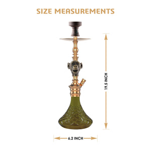 COCOYAYA Bohemian Series Gumbo Shisha Glass Hookah Golden