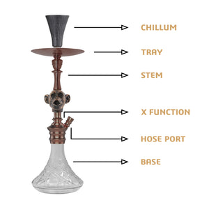 COCOYAYA Bohemian Series Macaca Shisha Hookah Coffee (Transparent Base)