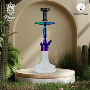 COCOYAYA Prince Series Milan Hookah Ranibow ( Transparent Base )