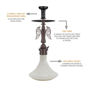 COCOYAY Angel Series Shadow Hookah Coffee ( White Base )(with bag)