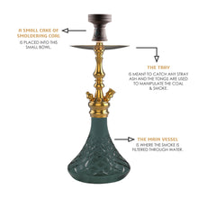 Load image into Gallery viewer, COCOYAYA Prince Series Simba Hookah Golden ( Base Dark Grey )
