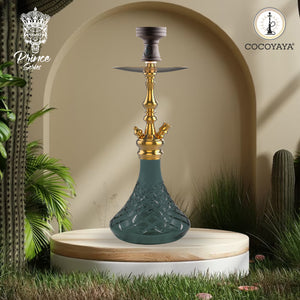 COCOYAYA Prince Series Simba Hookah Golden ( Base Dark Grey )