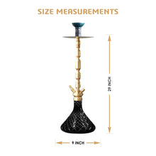 Load image into Gallery viewer, COCOYAYA King Series Spector Hookah Golden (Base Black)
