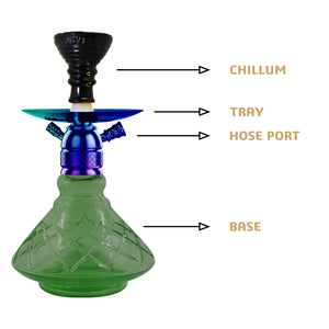 COCOYAYA X Series Hookah X8 Rainbow ( Base Green )