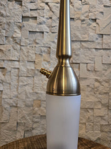 COCOYAYA Coco Slims Series Sterling Marble LED Light Hookah White Golden(with bag)