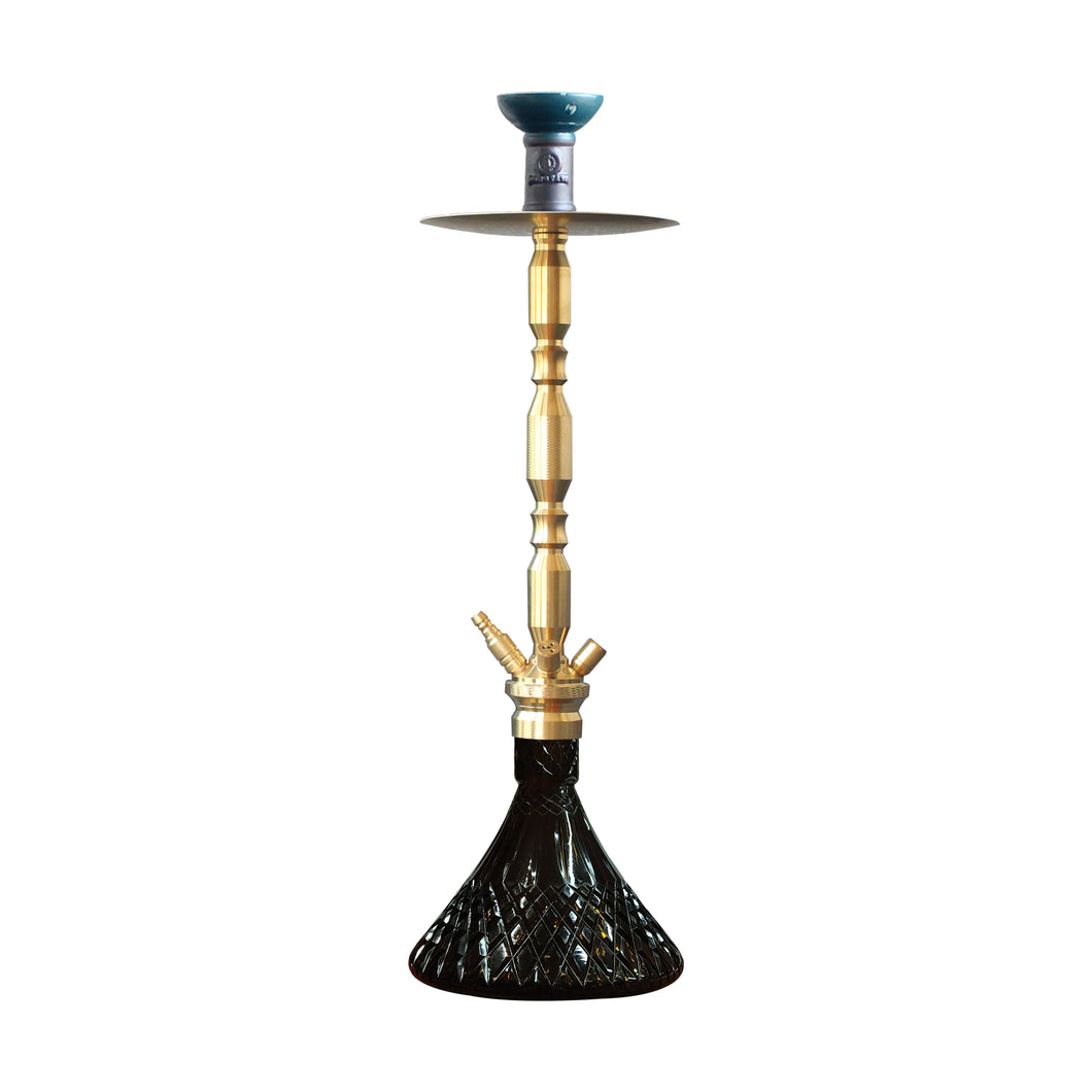 COCOYAYA King Series Brando Hookah Golden ( BLack Base )