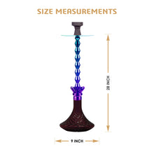 Load image into Gallery viewer, COCOYAYA King Series Fabio Hookah Rainbow (Purple Base)
