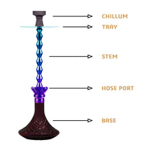 Load image into Gallery viewer, COCOYAYA King Series Fabio Hookah Rainbow (Purple Base)
