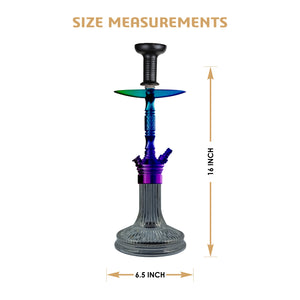 COCOYAYA Prince Series Milan Hookah Ranibow ( Black Base )