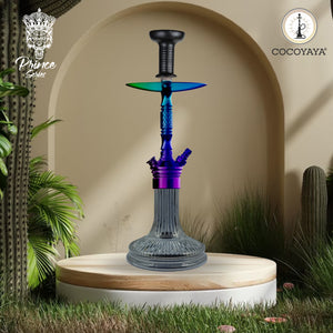 COCOYAYA Prince Series Milan Hookah Ranibow ( Black Base )