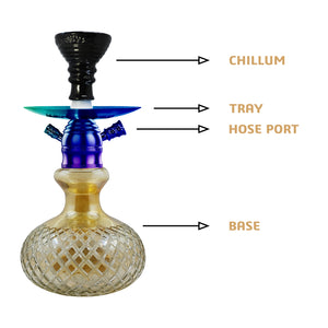 COCOYAYA X Series Hookah X17 Rainbow (Base Orange)