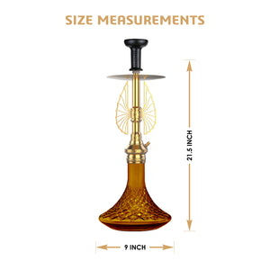 COCOYAY Angel Series Draco Hookah Golden (Amber Base)